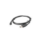 Lanberg - CA-USBM-10CC-0010-BK cable USB USB 2.0 1 m Micro-USB B USB A Negro