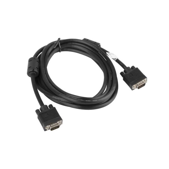 Lanberg - CA-VGAC-10CC-0030-B cable VGA 3 m VGA (D-Sub) Negro