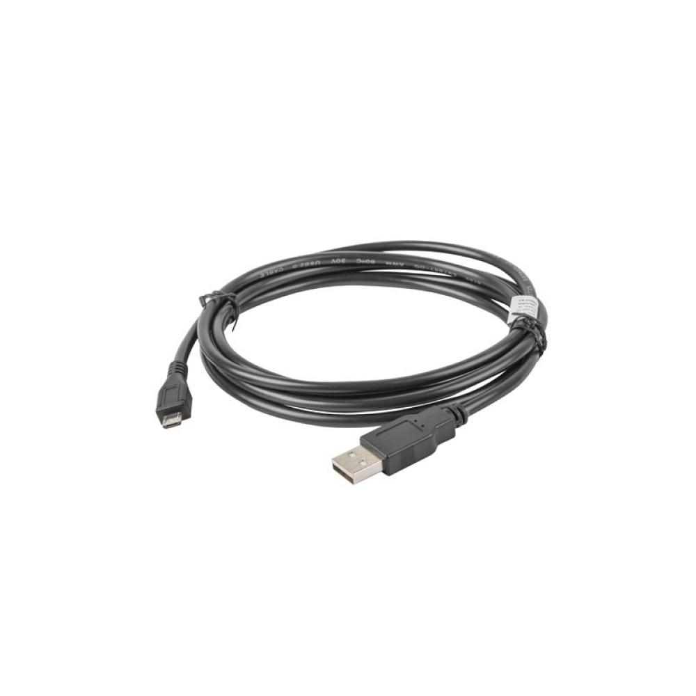 Lanberg - CA-USBM-10CC-0018-BK cable USB USB 2.0 1,8 m Micro-USB B USB A Negro