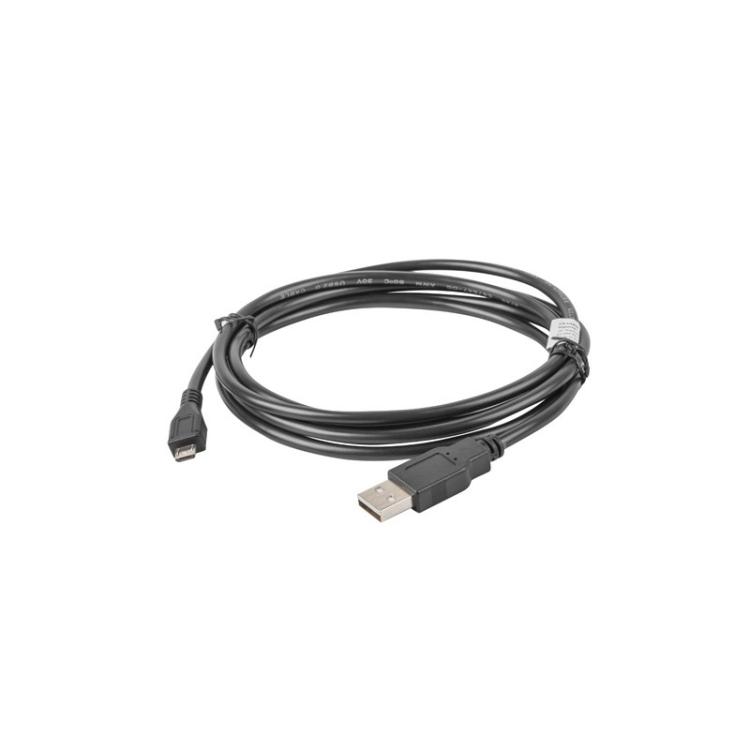 Lanberg - CA-USBM-10CC-0018-BK cable USB USB 2.0 1,8 m Micro-USB B USB A Negro