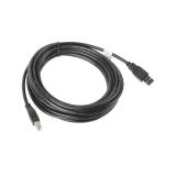 Lanberg - CA-USBA-10CC-0050-BK cable USB USB 2.0 5 m USB B Negro
