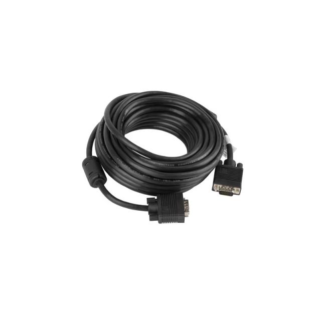 Lanberg - CA-VGAC-10CC-0100-B cable VGA 10 m VGA (D-Sub) Negro