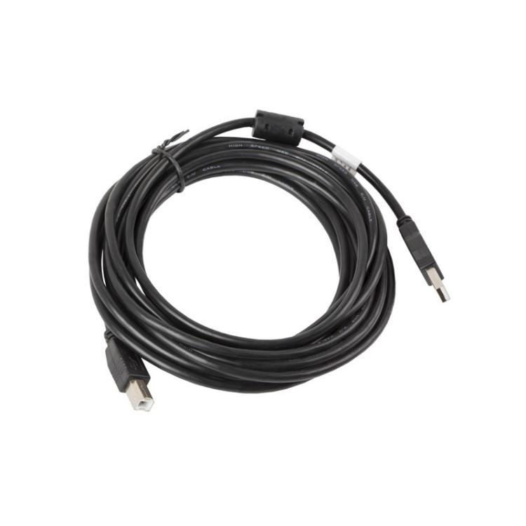 Lanberg - CA-USBA-11CC-0050-BK cable USB USB 2.0 5 m USB B Negro