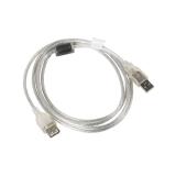 Lanberg - CA-USBE-12CC-0018-TR cable USB USB 2.0 1,8 m USB A Transparente