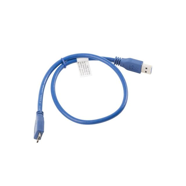 Lanberg - CA-US3M-10CC-0005-B cable USB 0,5 m Micro-USB A USB A Azul