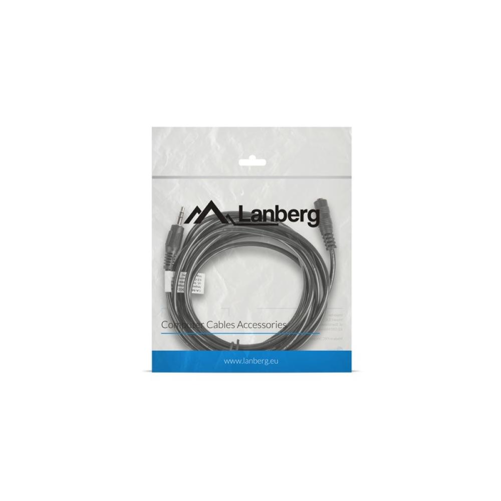 Lanberg - CA-MJFJ-10CC-0030-BK cable de audio 3 m 3,5mm Negro