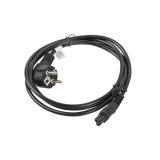 Lanberg - CA-C5CA-11CC-0018-BK cable de transmisión Negro 1,8 m CEE7/7 C5 acoplador