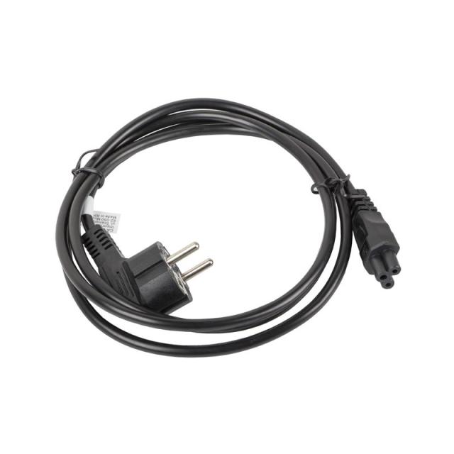 Lanberg - CA-C5CA-11CC-0018-BK cable de transmisión Negro 1,8 m CEE7/7 C5 acoplador
