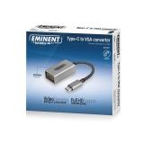 Eminent - AB7871 Adaptador gráfico USB 1920 x 1080 Pixeles Aluminio, Negro