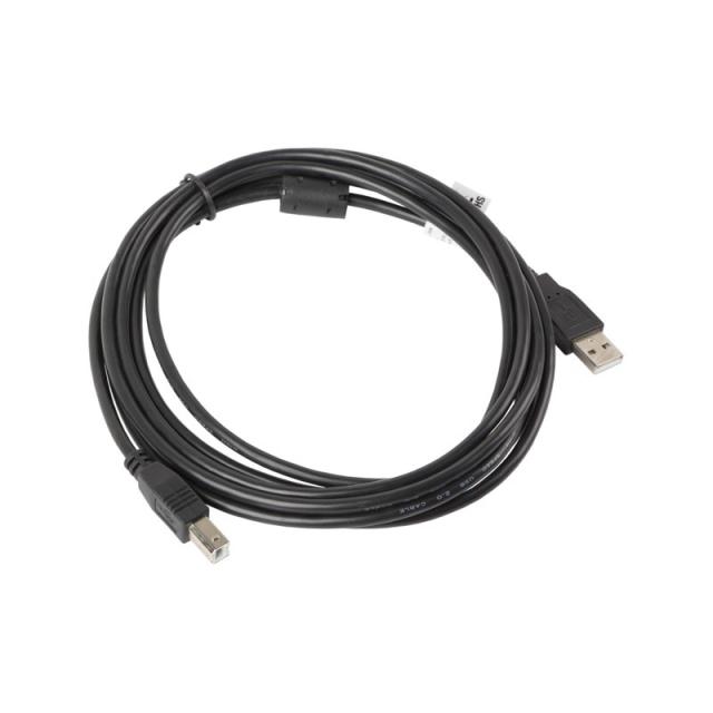 Lanberg - CA-USBA-11CC-0030-BK cable USB USB 2.0 3 m USB B Negro