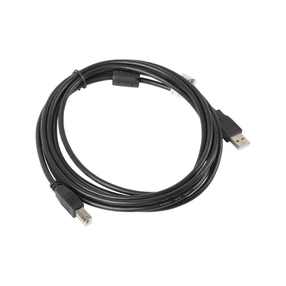 Lanberg - CA-USBA-11CC-0030-BK cable USB USB 2.0 3 m USB B Negro