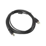 Lanberg - CA-USBA-11CC-0030-BK cable USB USB 2.0 3 m USB B Negro