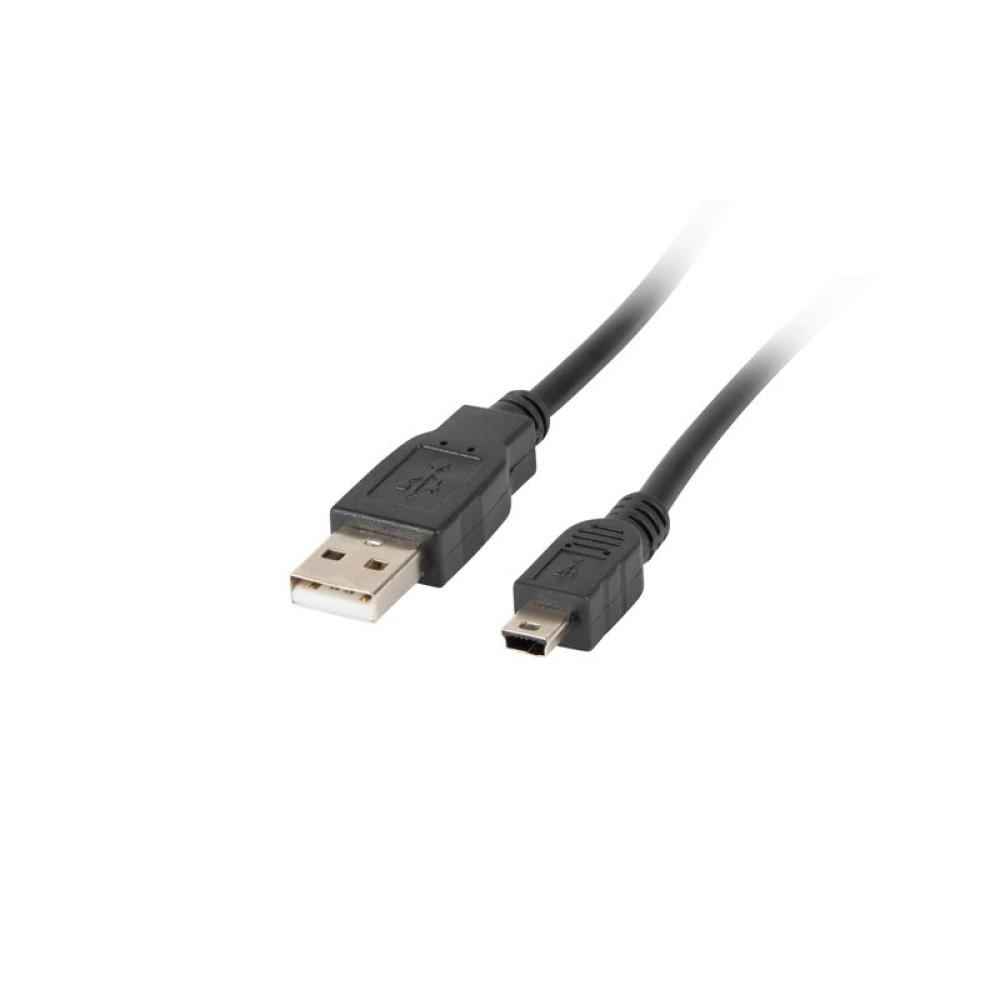 Lanberg - CA-USBK-11CC-0018-BK cable USB USB 2.0 1,8 m Mini-USB A USB A Negro