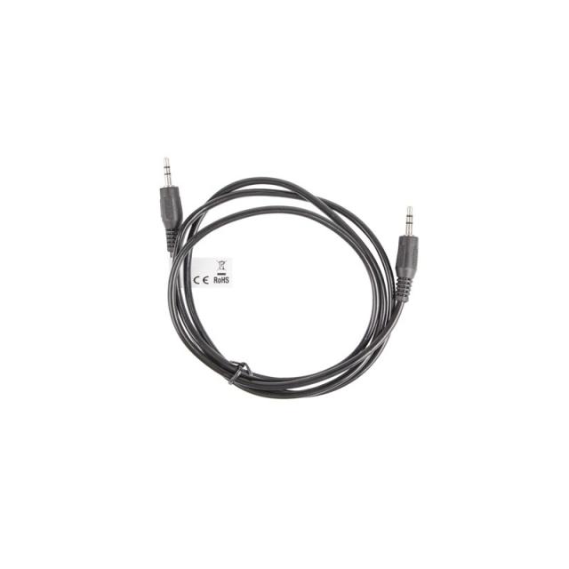 Lanberg - CA-MJMJ-10CC-0012-BK cable de audio 1,2 m 3,5mm Negro