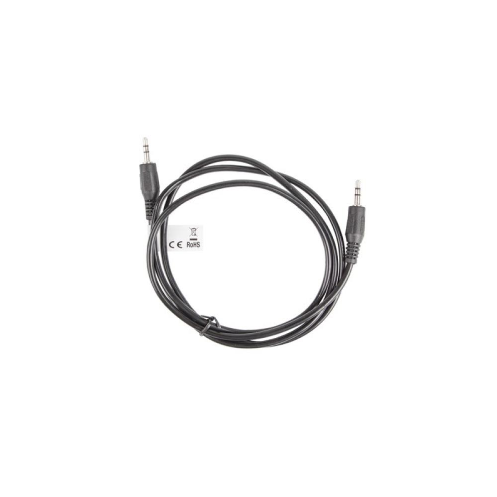 Lanberg - CA-MJMJ-10CC-0012-BK cable de audio 1,2 m 3,5mm Negro