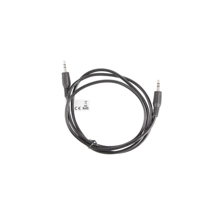 Lanberg - CA-MJMJ-10CC-0012-BK cable de audio 1,2 m 3,5mm Negro