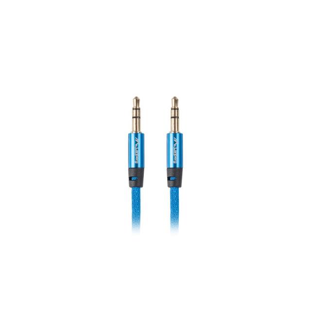 Lanberg - CA-MJMJ-10CU-0010-BL cable de audio 1 m 3,5mm Azul