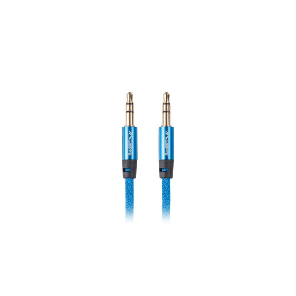 Lanberg - CA-MJMJ-10CU-0010-BL cable de audio 1 m 3,5mm Azul