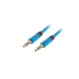 Lanberg - CA-MJMJ-10CU-0010-BL cable de audio 1 m 3,5mm Azul