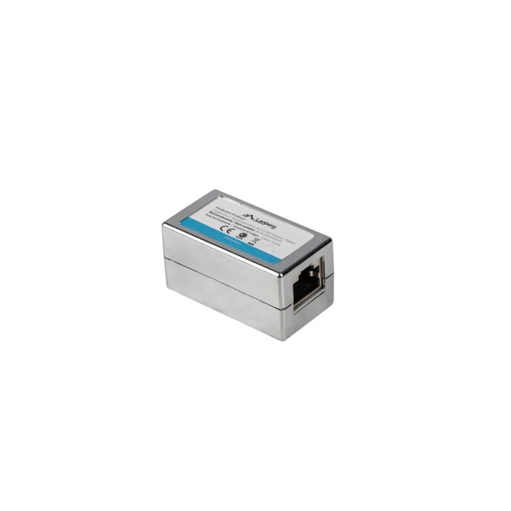 Lanberg - AD-RJ45-RJ45-OS6 cambiador de género para cable RJ-45 Plata