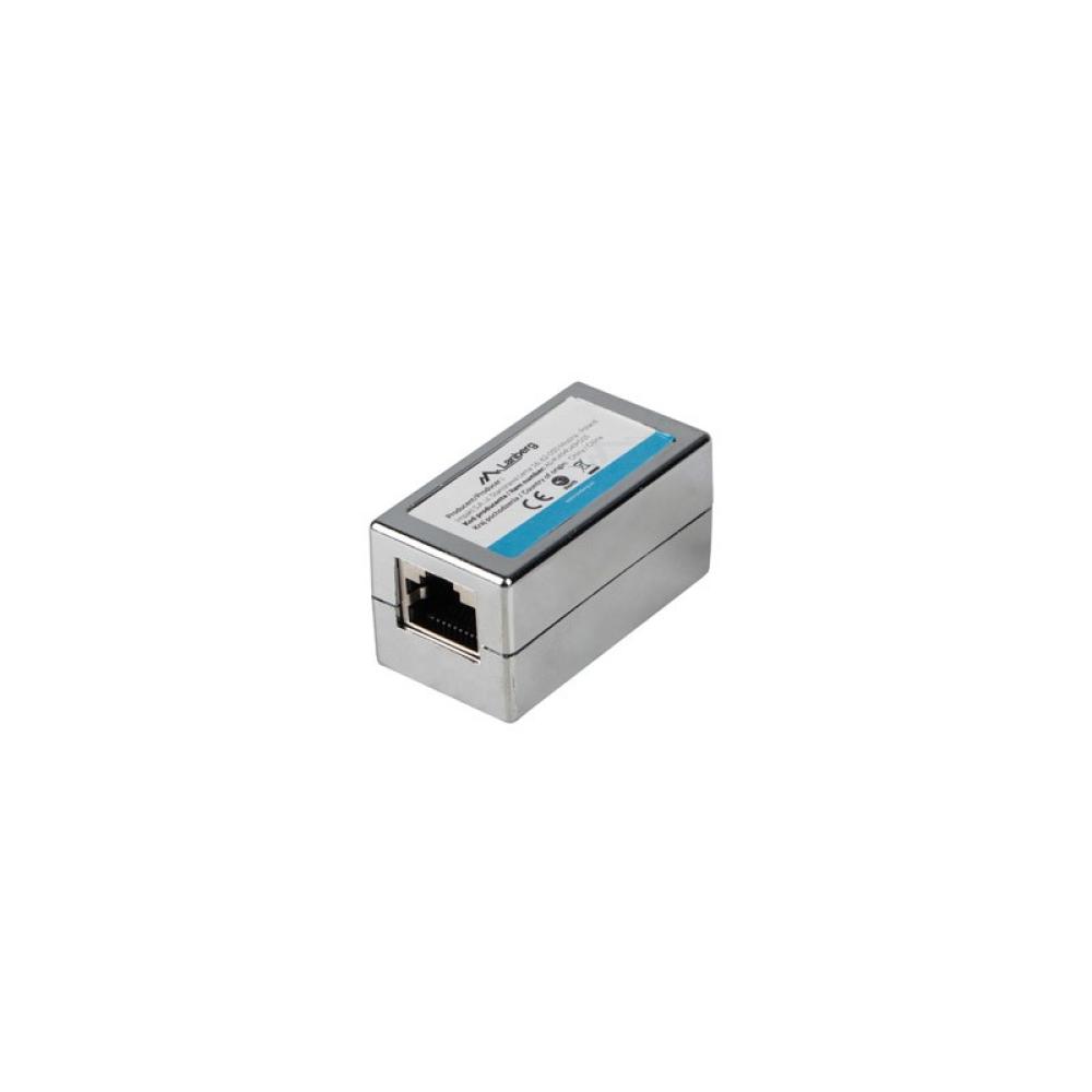 Lanberg - AD-RJ45-RJ45-OS6 cambiador de género para cable RJ-45 Plata