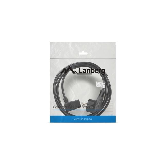 Lanberg - CA-C13C-12CC-0018-BK cable de transmisión Negro 2 m C13 acoplador CEE7/7