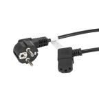 Lanberg - CA-C13C-12CC-0018-BK cable de transmisión Negro 2 m C13 acoplador CEE7/7