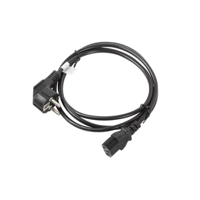 Lanberg - CA-C13C-11CC-0018-BK cable de transmisión Negro 1,8 m C13 acoplador CEE7/7