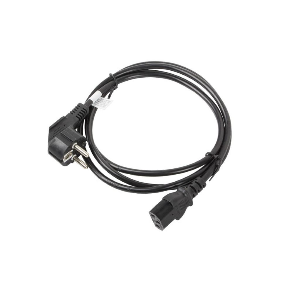 Lanberg - CA-C13C-11CC-0018-BK cable de transmisión Negro 1,8 m C13 acoplador CEE7/7