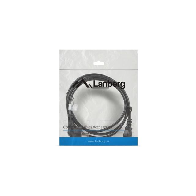Lanberg - CA-C13C-11CC-0018-BK cable de transmisión Negro 1,8 m C13 acoplador CEE7/7
