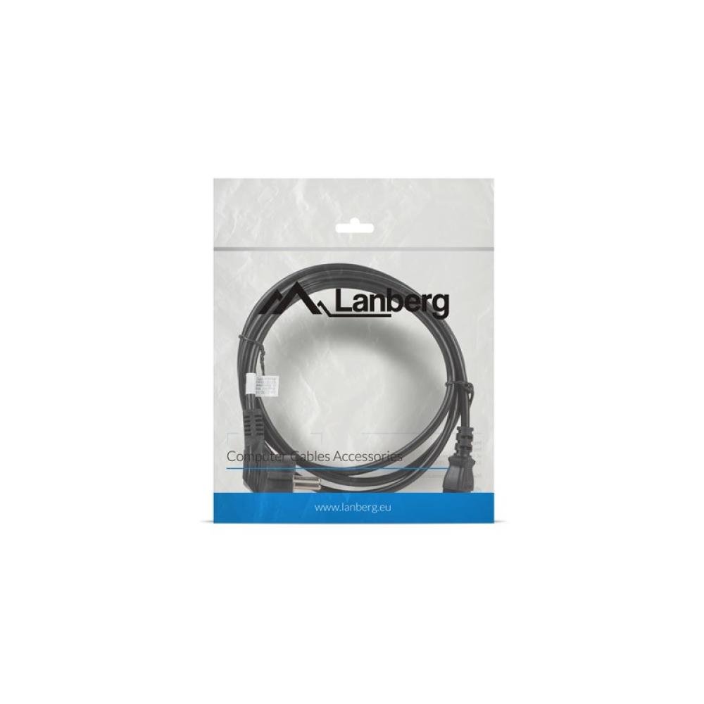 Lanberg - CA-C13C-11CC-0018-BK cable de transmisión Negro 1,8 m C13 acoplador CEE7/7