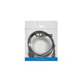 Lanberg - CA-C13C-11CC-0018-BK cable de transmisión Negro 1,8 m C13 acoplador CEE7/7
