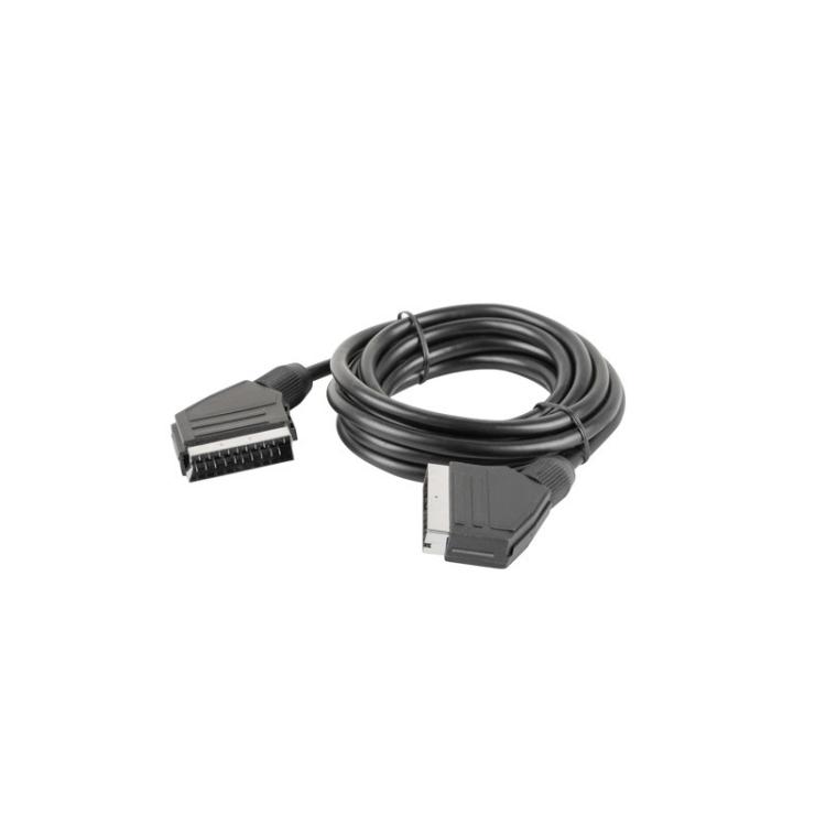 Lanberg - CA-EUEU-10CC-0018-BK cable EUROCONECTOR 1,8 m SCART (21-pin) Negro