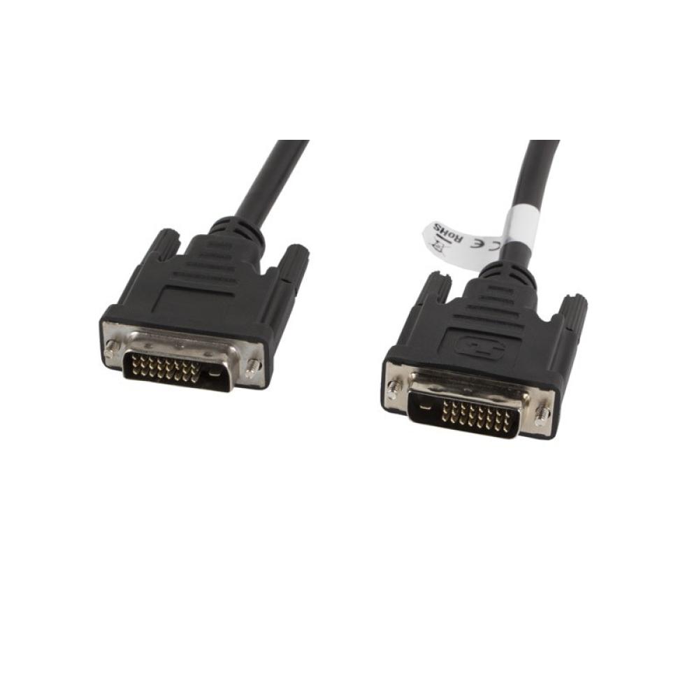 Lanberg - CA-DVID-10CC-0018-BK cable DVI 1,8 m DVI-D Negro