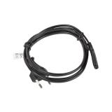 Lanberg - CA-C7CA-11CC-0018-BK cable de transmisión Negro 1,8 m C7 acoplador CEE7/16