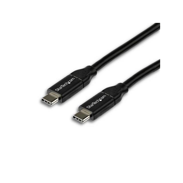 StarTech.com - Cable de 2m USB-C a USB-C con capacidad para Entrega de Alimentación de 5A - USB TipoC - Cable de Carga USBC - US