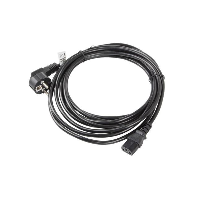 Lanberg - CA-C13C-11CC-0100-BK cable de transmisión Negro 10 m C13 acoplador CEE7/7