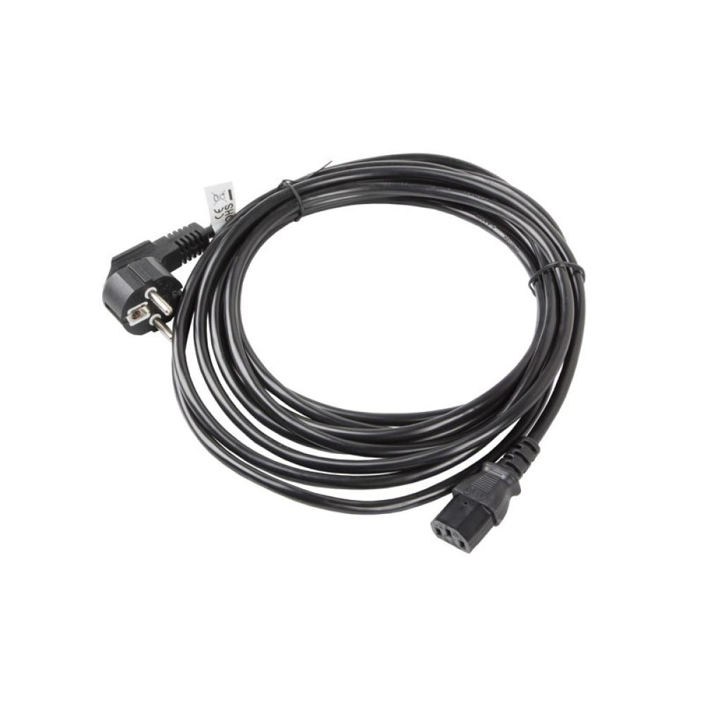 Lanberg - CA-C13C-11CC-0100-BK cable de transmisión Negro 10 m C13 acoplador CEE7/7