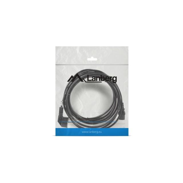 Lanberg - CA-C13C-11CC-0100-BK cable de transmisión Negro 10 m C13 acoplador CEE7/7