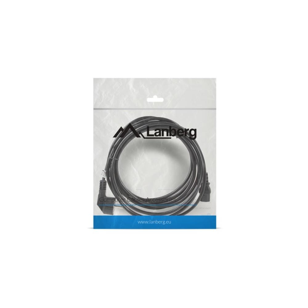 Lanberg - CA-C13C-11CC-0100-BK cable de transmisión Negro 10 m C13 acoplador CEE7/7