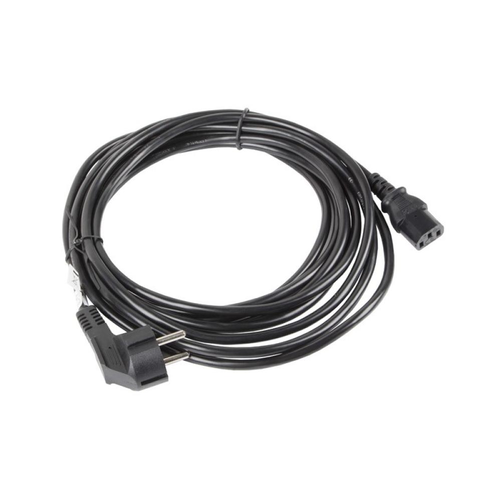 Lanberg - CA-C13C-11CC-0100-BK cable de transmisión Negro 10 m C13 acoplador CEE7/7