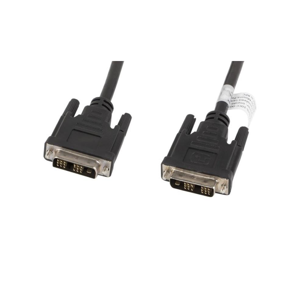 Lanberg - CA-DVIS-10CC-0018-BK cable DVI 1,8 m DVI-D Negro