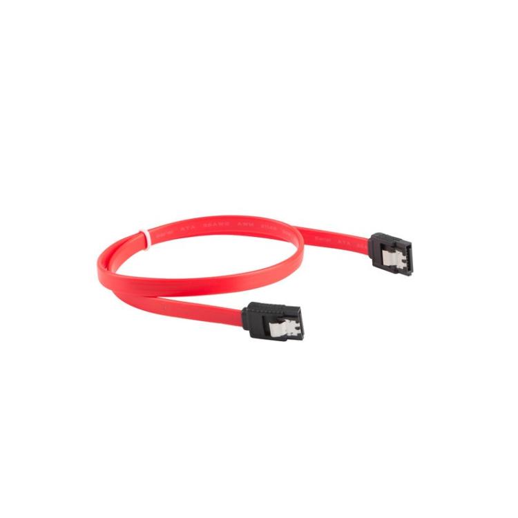 Lanberg - CA-SASA-14CU-0050-R cable de SATA 0,5 m SATA 7-pin Rojo