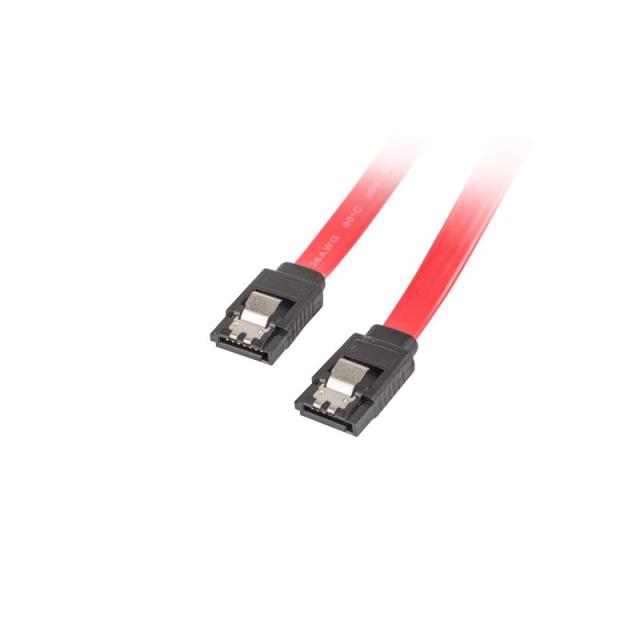 Lanberg - CA-SASA-14CU-0050-R cable de SATA 0,5 m SATA 7-pin Rojo