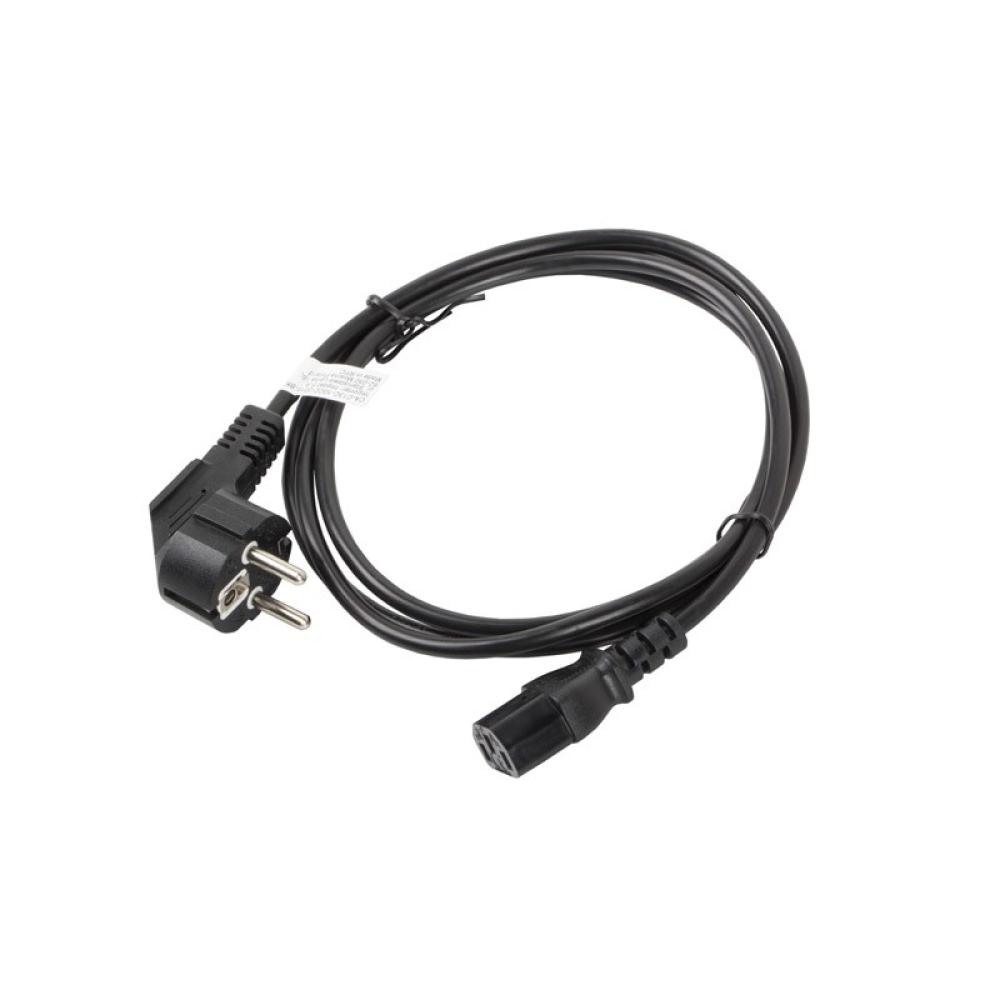 Lanberg - CA-C13C-10CC-0018-BK cable de transmisión Negro 1,8 m C13 acoplador CEE7/7