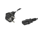 Lanberg - CA-C13C-10CC-0018-BK cable de transmisión Negro 1,8 m C13 acoplador CEE7/7