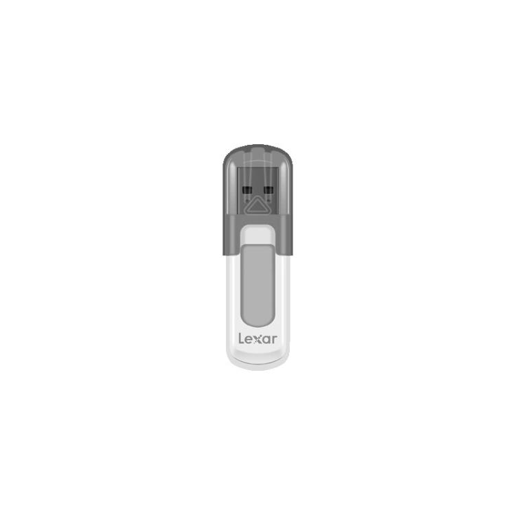 Lexar - JumpDrive V100 unidad flash USB 64 GB USB tipo A 3.2 Gen 1 (3.1 Gen 1) Gris, Blanco
