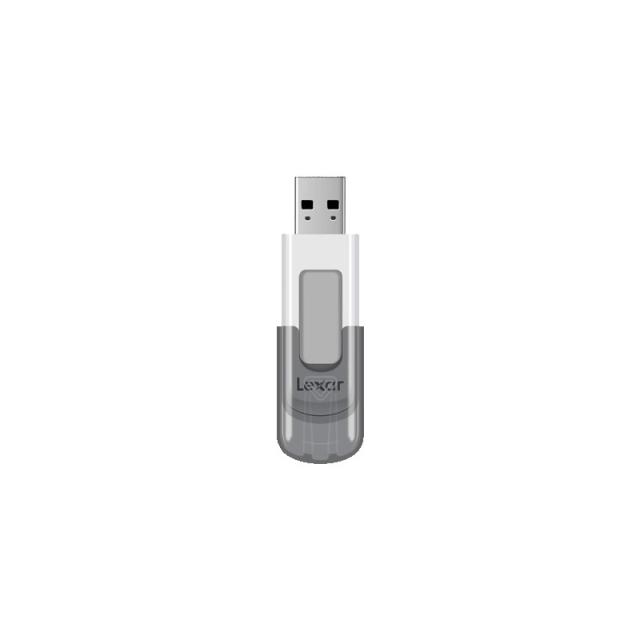 Lexar - JumpDrive V100 unidad flash USB 64 GB USB tipo A 3.2 Gen 1 (3.1 Gen 1) Gris, Blanco