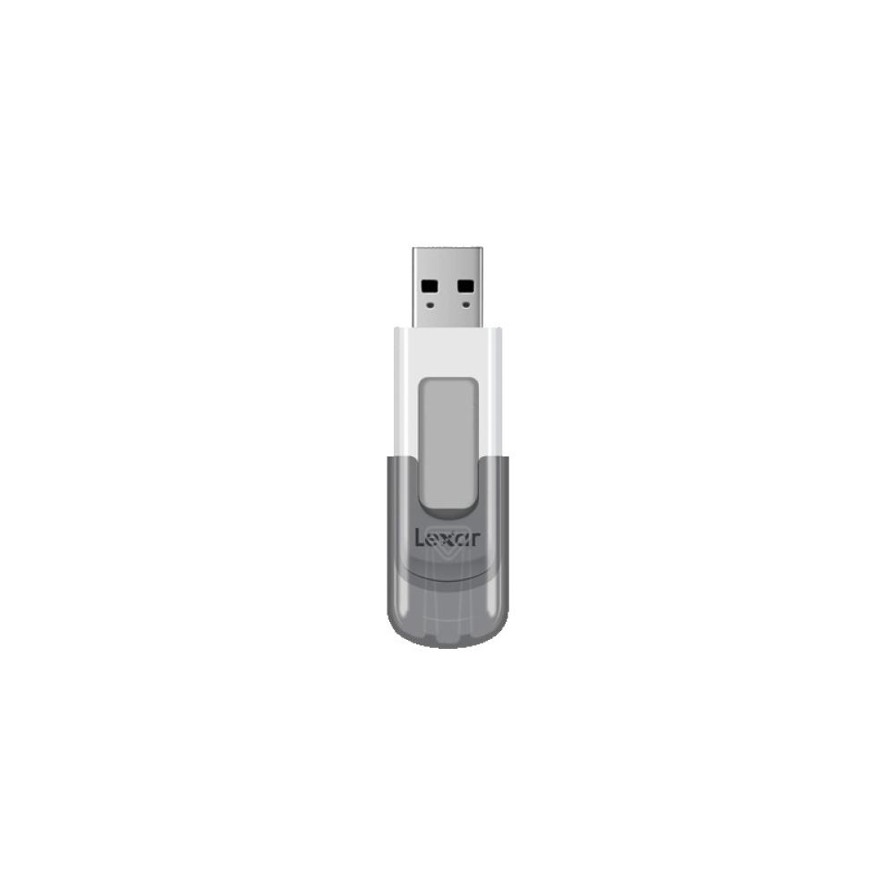 Lexar - JumpDrive V100 unidad flash USB 64 GB USB tipo A 3.2 Gen 1 (3.1 Gen 1) Gris, Blanco