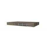 Tenda - TEG5328P-24-410W Gestionado L3 Gigabit Ethernet (10/100/1000) Energía sobre Ethernet (PoE) 1U Gris